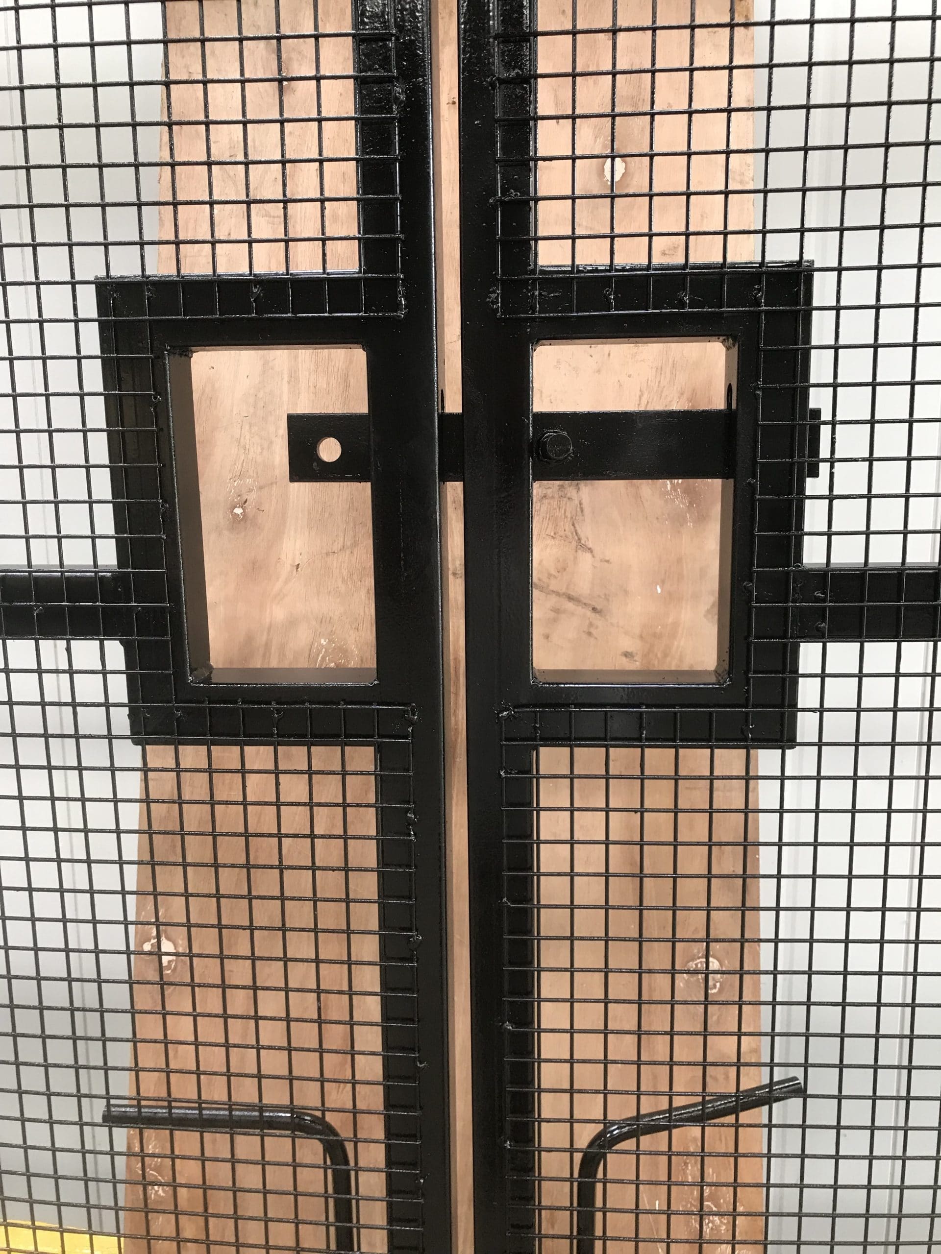 Timber clad gates installed