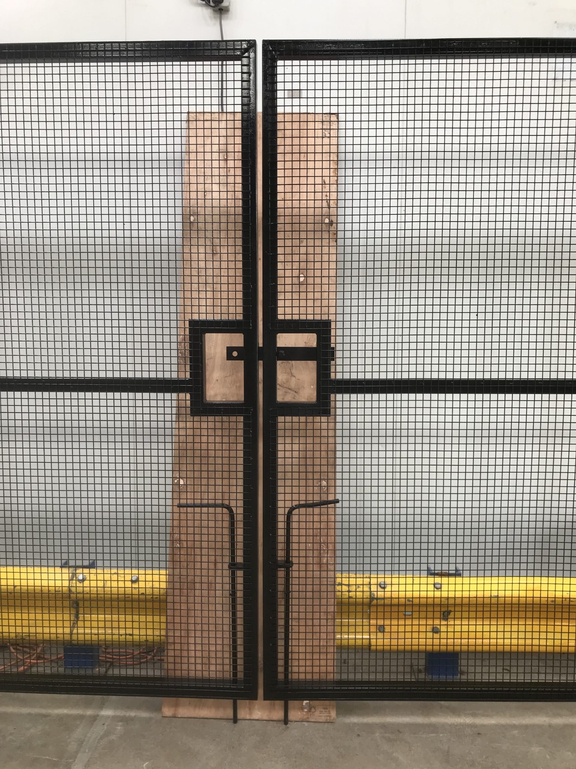 Black mesh cladding detail